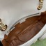 Gucci GG Marmont Small Bag with Multi-pocket in White Chevron Leather