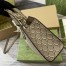 Gucci Small Tote Bag in Taupe Leather with GG Shadow