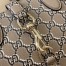 Gucci Small Tote Bag in Taupe Leather with GG Shadow