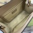 Gucci Small Tote Bag in Taupe Leather with GG Shadow
