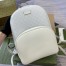 Gucci Men's Backpack in White Leather with GG Supreme Canvas