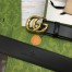 Gucci GG Marmont Wide Belt 40MM in Black Leather