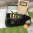 Gucci GG Marmont Belt 30MM in Black Leather