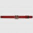 Gucci GG Marmont Reversible Belt 20MM in Red/GreenLeather