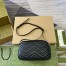 Gucci GG Marmont Small Black Bag with Front Pockets 