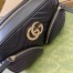 Gucci GG Marmont Small Black Bag with Front Pockets 