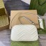 Gucci GG Marmont Small White Bag with Front Pockets