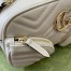 Gucci GG Marmont Small White Bag with Front Pockets