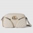 Gucci GG Marmont Small White Bag with Front Pockets