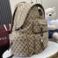 Gucci Large Backpack with Gucci Logo in Beige Original GG Canvas