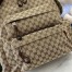Gucci Large Backpack with Gucci Logo in Beige Original GG Canvas