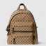 Gucci Medium Backpack with Gucci Logo in Beige Original GG Canvas