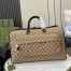 Gucci Medium GG Duffle Bag in Beige Original GG Canvas 