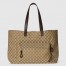 Gucci Men's Large GG Tote Bag in Beige Original GG Canvas