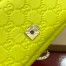 Gucci GG Milano Mini Top Handle Bag in Bright Green GG Puffy Leather