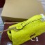 Gucci GG Milano Mini Top Handle Bag in Bright Green GG Puffy Leather