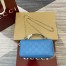 Gucci GG Milano Mini Top Handle Bag in Blue GG Puffy Leather