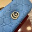 Gucci GG Milano Mini Top Handle Bag in Blue GG Puffy Leather