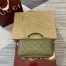 Gucci GG Milano Mini Top Handle Bag in Green GG Puffy Leather
