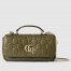 Gucci GG Milano Mini Top Handle Bag in Green GG Puffy Leather