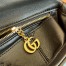 Gucci GG Milano Mini Top Handle Bag in Black GG Puffy Leather