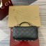 Gucci GG Milano Mini Top Handle Bag in Black GG Puffy Leather
