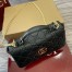 Gucci GG Milano Mini Top Handle Bag in Black GG Puffy Leather
