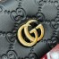 Gucci GG Milano Mini Top Handle Bag in Black GG Puffy Leather