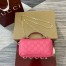 Gucci GG Milano Mini Top Handle Bag in Pink GG Puffy Leather