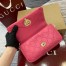 Gucci GG Milano Mini Top Handle Bag in Pink GG Puffy Leather