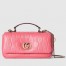 Gucci GG Milano Mini Top Handle Bag in Pink GG Puffy Leather