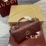 Gucci GG Milano Mini Top Handle Bag in Red GG Puffy Leather