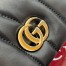 Gucci GG Milano Mini Top Handle Bag in Black Puffy Quilted Leather