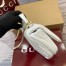 Gucci GG Milano Mini Top Handle Bag in White Puffy Quilted Leather