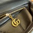 Gucci GG Milano Mini Top Handle Bag in Black Puffy Leather