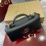 Gucci GG Milano Mini Top Handle Bag in Black Puffy Leather