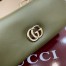 Gucci GG Milano Mini Top Handle Bag in Green Puffy Leather
