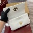 Gucci GG Milano Mini Top Handle Bag in White Puffy Leather