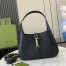 Gucci Jackie 1961 Small Shoulder Bag in Black Grained Calfskin