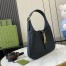 Gucci Jackie 1961 Small Shoulder Bag in Black Grained Calfskin