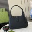 Gucci Jackie 1961 Small Shoulder Bag in Black Grained Calfskin