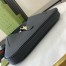 Gucci Jackie 1961 Small Shoulder Bag in Black Grained Calfskin