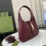 Gucci Jackie 1961 Small Shoulder Bag in Bordeaux Grained Calfskin