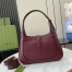 Gucci Jackie 1961 Small Shoulder Bag in Bordeaux Grained Calfskin