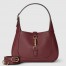 Gucci Jackie 1961 Small Shoulder Bag in Bordeaux Grained Calfskin