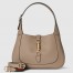 Gucci Jackie 1961 Small Shoulder Bag in Taupe Grained Calfskin