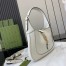 Gucci Jackie 1961 Small Shoulder Bag in White Grained Calfskin