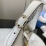 Gucci Jackie 1961 Small Shoulder Bag in White Grained Calfskin