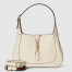 Gucci Jackie 1961 Small Shoulder Bag in White Grained Calfskin
