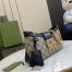 Gucci Padlock Small Shoulder Bag in GG Canvas with Black Leather